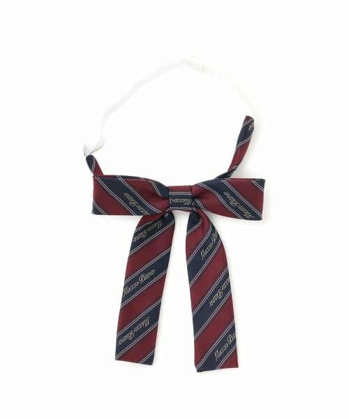 mezzo piano junior / メゾピアノジュニア ネクタイ | レジメンタル柄リボンタイ | 詳細4