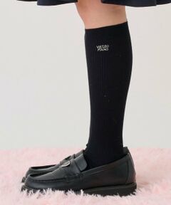 mezzo piano junior / メゾピアノジュニア ソックス | 細リブハイソックス