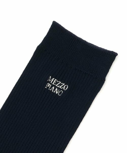 mezzo piano junior / メゾピアノジュニア ソックス | 細リブハイソックス | 詳細1