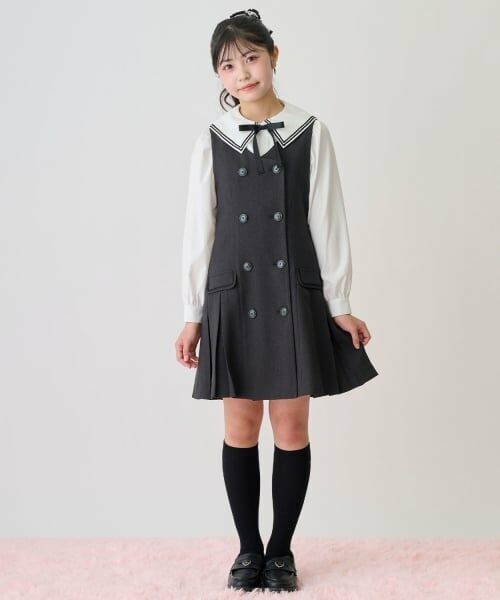 mezzo piano junior / メゾピアノジュニア ソックス | 細リブハイソックス | 詳細13