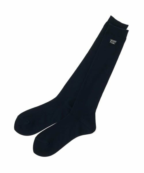 mezzo piano junior / メゾピアノジュニア ソックス | 細リブハイソックス（紺）
