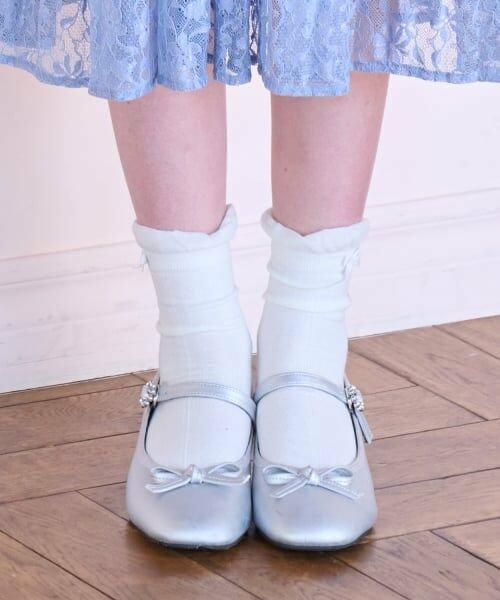 mezzo piano junior / メゾピアノジュニア ソックス | フリルリボンソックス | 詳細5