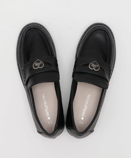 mezzo piano junior / メゾピアノジュニア ビジネス・ドレスシューズ | ハートプレートローファー | 詳細5