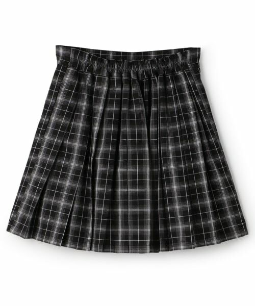 mezzo piano junior / メゾピアノジュニア ショート・ハーフ・半端丈パンツ | チェックプリーツスカパン | 詳細1