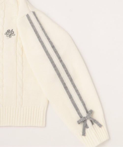 mezzo piano junior / メゾピアノジュニア ニット・セーター | サイドリボンニットプルオーバー | 詳細4
