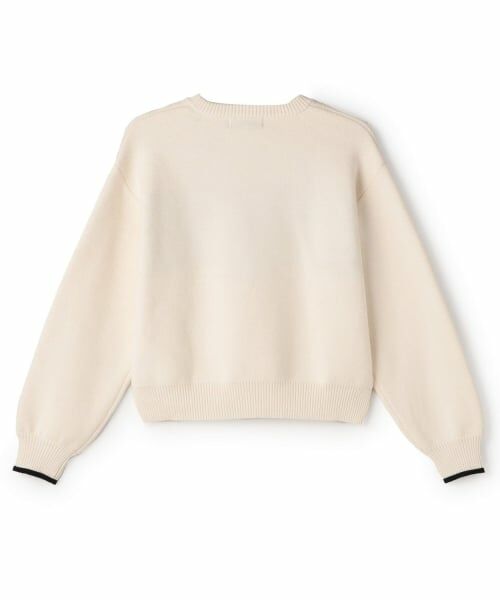 mezzo piano junior / メゾピアノジュニア ニット・セーター | ロゴジャカードニット | 詳細1