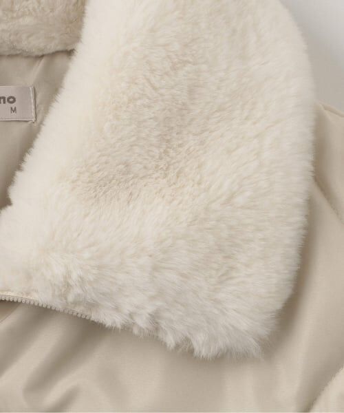 mezzo piano junior / メゾピアノジュニア ブルゾン | フェイクファーカラーキルティング中わたジャケット | 詳細4