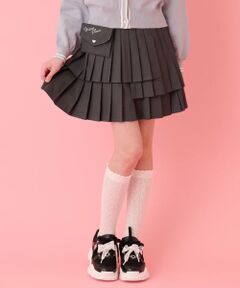 mezzo piano junior / メゾピアノジュニア ショート・ハーフ・半端丈パンツ | レターポーチつき3段プリーツスカパン