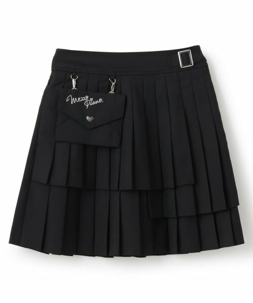 mezzo piano junior / メゾピアノジュニア ショート・ハーフ・半端丈パンツ | レターポーチつき3段プリーツスカパン | 詳細17