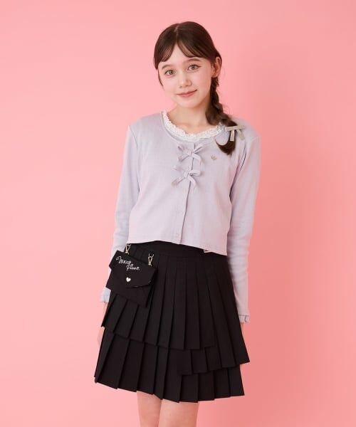 mezzo piano junior / メゾピアノジュニア ショート・ハーフ・半端丈パンツ | レターポーチつき3段プリーツスカパン | 詳細20