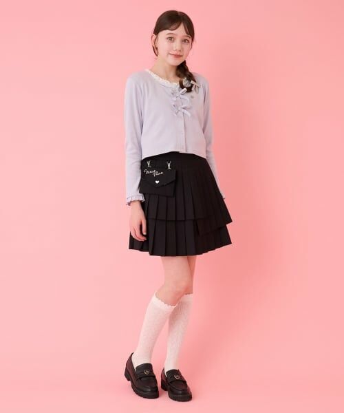 mezzo piano junior / メゾピアノジュニア ショート・ハーフ・半端丈パンツ | レターポーチつき3段プリーツスカパン | 詳細21