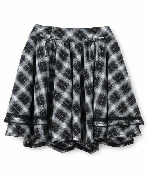 mezzo piano junior / メゾピアノジュニア ショート・ハーフ・半端丈パンツ | アソート素材イレギュラーヘムスカパン | 詳細12