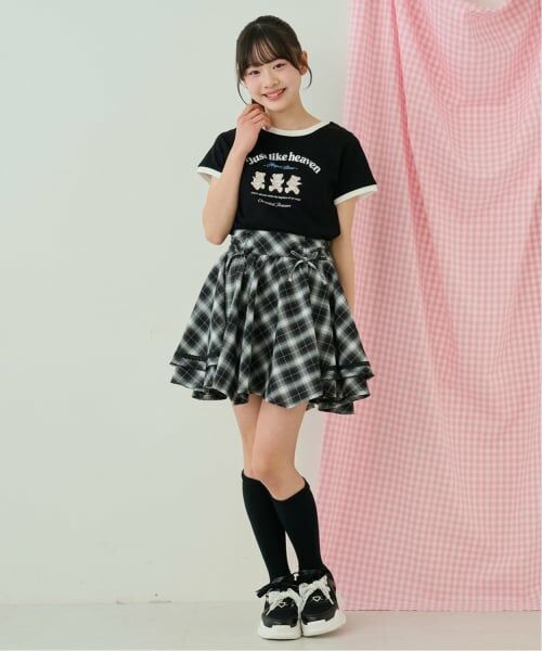 mezzo piano junior / メゾピアノジュニア ショート・ハーフ・半端丈パンツ | アソート素材イレギュラーヘムスカパン | 詳細17