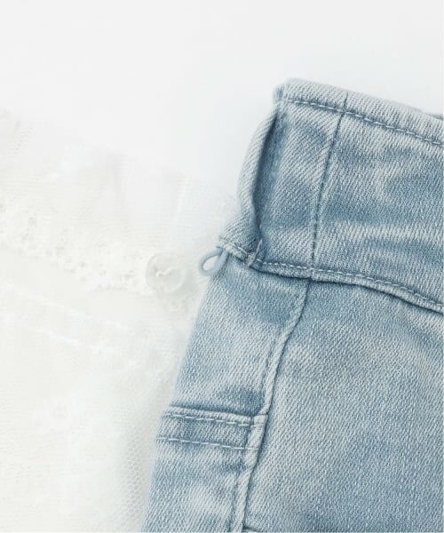 mezzo piano junior / メゾピアノジュニア その他パンツ | レースペプラムつき美脚フレアデニム | 詳細7