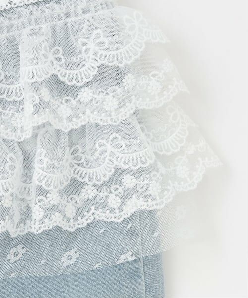 mezzo piano junior / メゾピアノジュニア その他パンツ | レースペプラムつき美脚フレアデニム | 詳細8