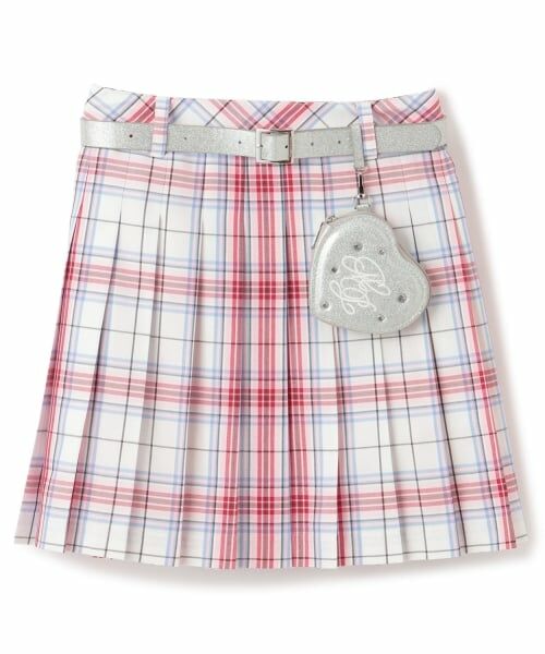 mezzo piano junior / メゾピアノジュニア ミニ・ひざ丈スカート | ラメベルトつきプリーツスカート | 詳細18