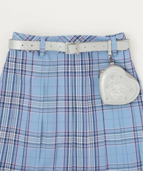 mezzo piano junior / メゾピアノジュニア ミニ・ひざ丈スカート | ラメベルトつきプリーツスカート | 詳細2