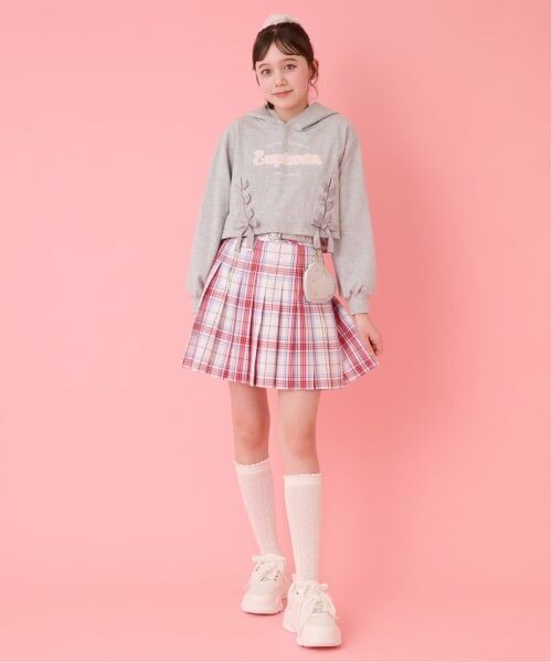 mezzo piano junior / メゾピアノジュニア ミニ・ひざ丈スカート | ラメベルトつきプリーツスカート | 詳細24