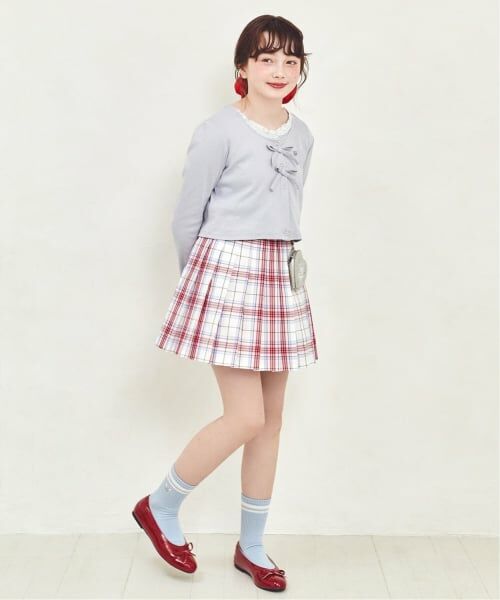 mezzo piano junior / メゾピアノジュニア ミニ・ひざ丈スカート | ラメベルトつきプリーツスカート | 詳細27
