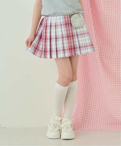 mezzo piano junior / メゾピアノジュニア ミニ・ひざ丈スカート | ラメベルトつきプリーツスカート | 詳細28