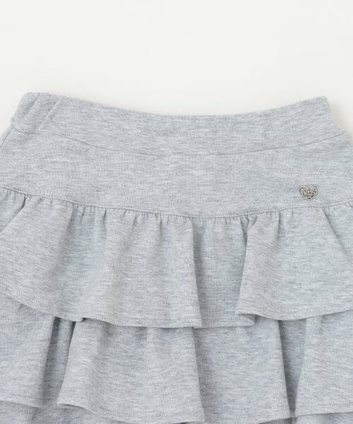 mezzo piano junior / メゾピアノジュニア ミニ・ひざ丈スカート | ふりふりティアードスカート&レースパンツセット | 詳細3