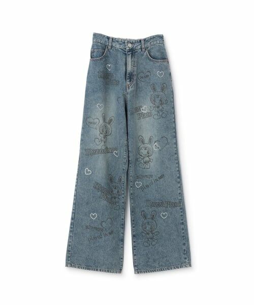 mezzo piano junior / メゾピアノジュニア その他パンツ | 【WEB限定】復刻ART♪ベリエちゃんキラキラデニムパンツ（紺）