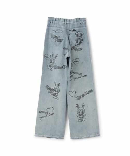 mezzo piano junior / メゾピアノジュニア その他パンツ | 【WEB限定】復刻ART♪ベリエちゃんキラキラデニムパンツ | 詳細1