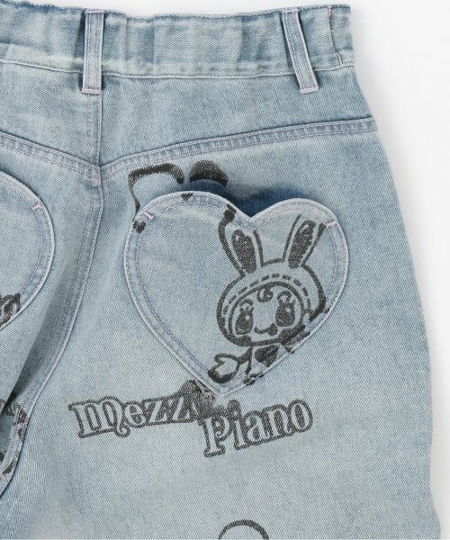mezzo piano junior / メゾピアノジュニア その他パンツ | 【WEB限定】復刻ART♪ベリエちゃんキラキラデニムパンツ | 詳細10