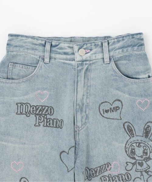 mezzo piano junior / メゾピアノジュニア その他パンツ | 【WEB限定】復刻ART♪ベリエちゃんキラキラデニムパンツ | 詳細2