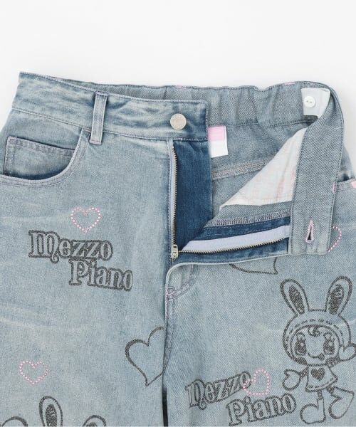 mezzo piano junior / メゾピアノジュニア その他パンツ | 【WEB限定】復刻ART♪ベリエちゃんキラキラデニムパンツ | 詳細3