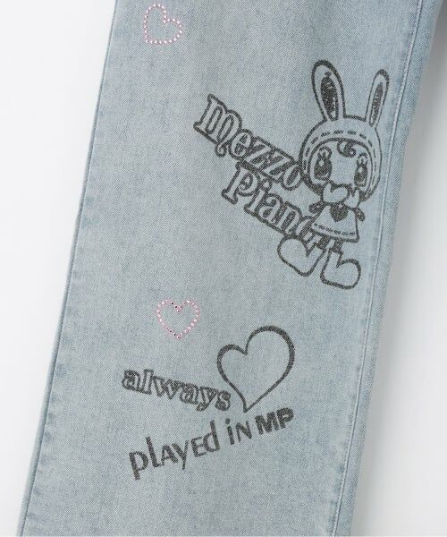 mezzo piano junior / メゾピアノジュニア その他パンツ | 【WEB限定】復刻ART♪ベリエちゃんキラキラデニムパンツ | 詳細7