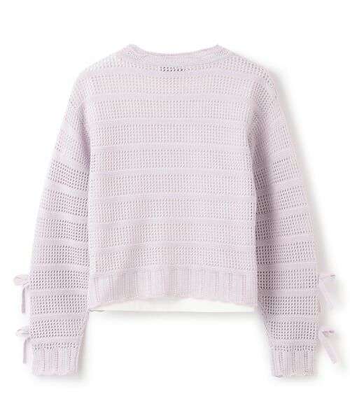 mezzo piano junior / メゾピアノジュニア ニット・セーター | ラメニット&半袖Tシャツセット | 詳細1