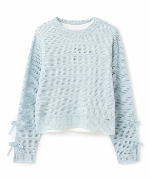 mezzo piano junior / メゾピアノジュニア ニット・セーター | ラメニット&半袖Tシャツセット | 詳細13