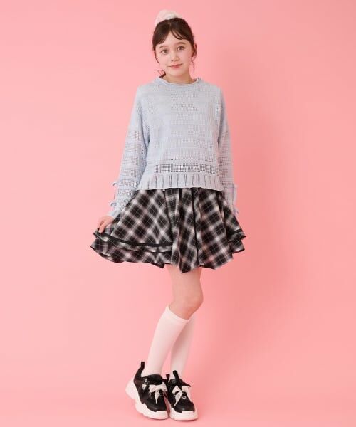 mezzo piano junior / メゾピアノジュニア ニット・セーター | ラメニット&半袖Tシャツセット | 詳細14