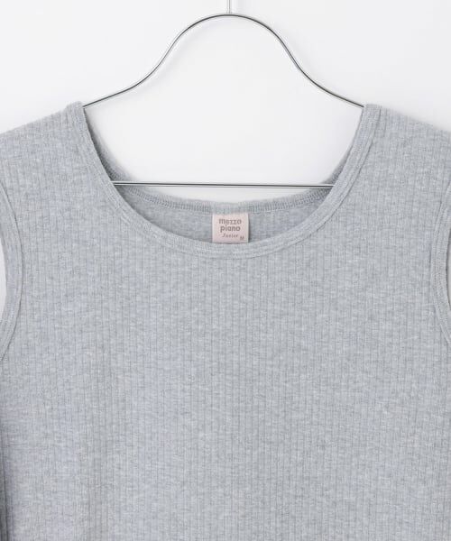 mezzo piano junior / メゾピアノジュニア パーカー | レースアップショート丈パーカ&タンクトップセット | 詳細7