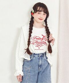 mezzo piano junior / メゾピアノジュニア Tシャツ | カリグラフィ長袖Tシャツ