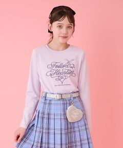 mezzo piano junior / メゾピアノジュニア Tシャツ | カリグラフィ長袖Tシャツ