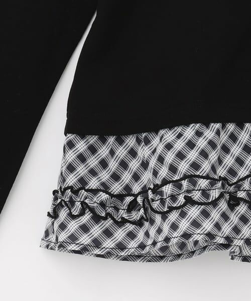 mezzo piano junior / メゾピアノジュニア Tシャツ | チョーカーつきレイヤード長袖Tシャツ | 詳細4