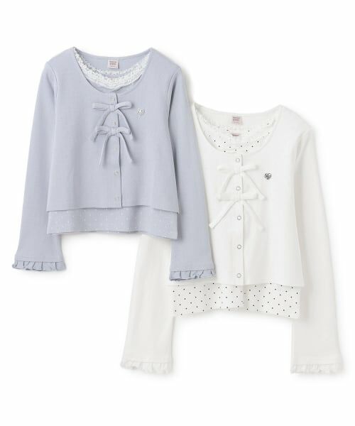 mezzo piano junior / メゾピアノジュニア カーディガン・ボレロ | カットソーカーディガン＆タンクトップセット | 詳細10