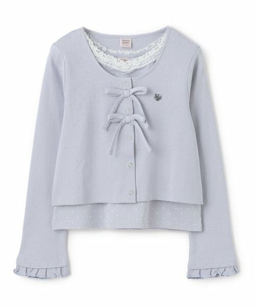 mezzo piano junior / メゾピアノジュニア カーディガン・ボレロ | カットソーカーディガン＆タンクトップセット | 詳細11