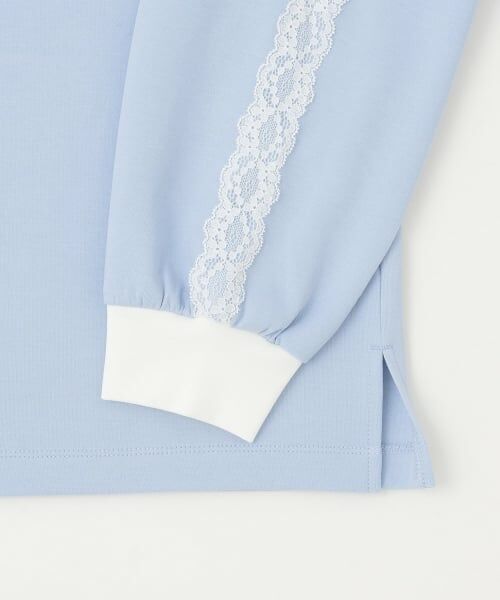mezzo piano junior / メゾピアノジュニア Tシャツ | 袖レースユニホーム長袖Tシャツ | 詳細7
