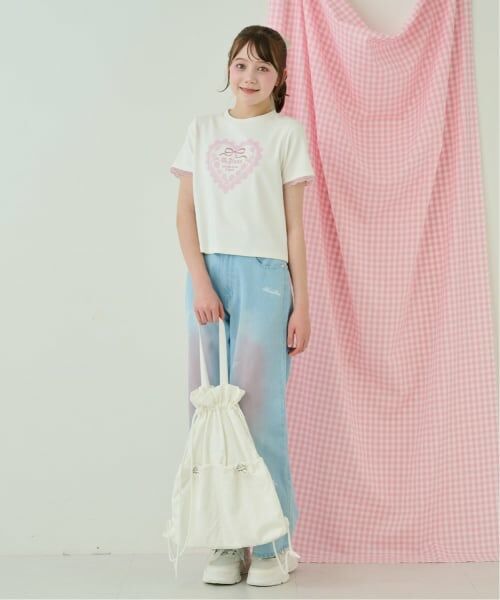 mezzo piano junior / メゾピアノジュニア Tシャツ | トリムレース半袖Tシャツ | 詳細13