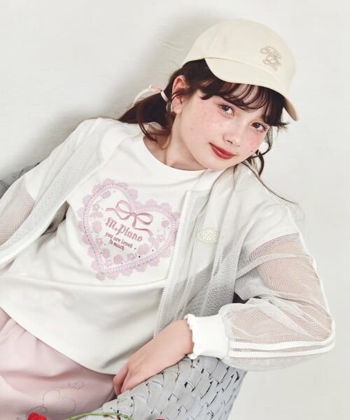 mezzo piano junior / メゾピアノジュニア Tシャツ | トリムレース半袖Tシャツ | 詳細16