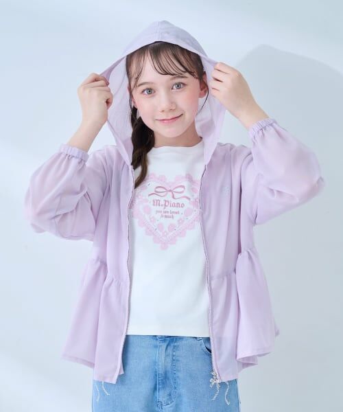 mezzo piano junior / メゾピアノジュニア Tシャツ | トリムレース半袖Tシャツ | 詳細18