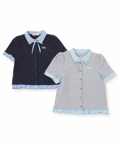 mezzo piano junior / メゾピアノジュニア Tシャツ | ドッキングレイヤードTシャツ | 詳細10