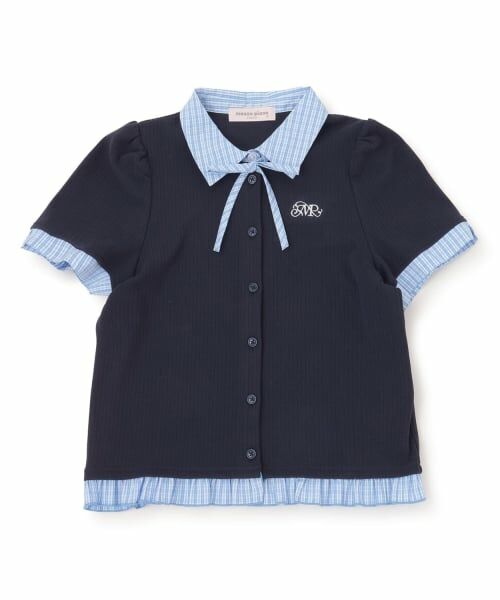 mezzo piano junior / メゾピアノジュニア Tシャツ | ドッキングレイヤードTシャツ | 詳細11