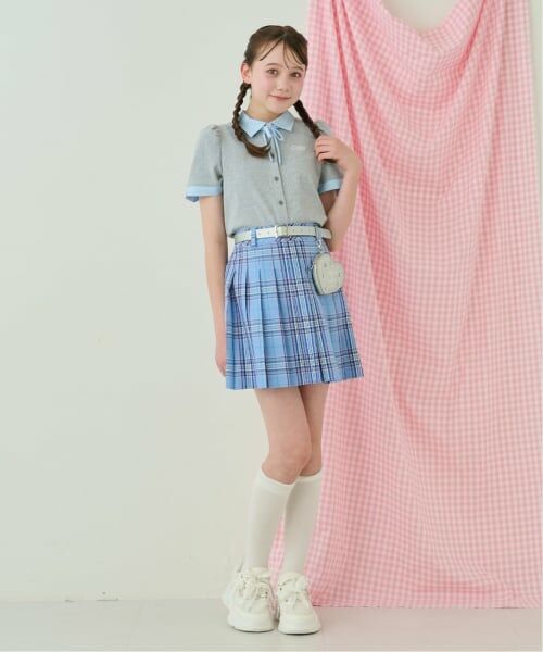 mezzo piano junior / メゾピアノジュニア Tシャツ | ドッキングレイヤードTシャツ | 詳細14