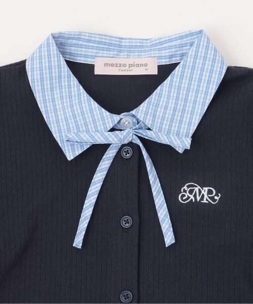 mezzo piano junior / メゾピアノジュニア Tシャツ | ドッキングレイヤードTシャツ | 詳細2