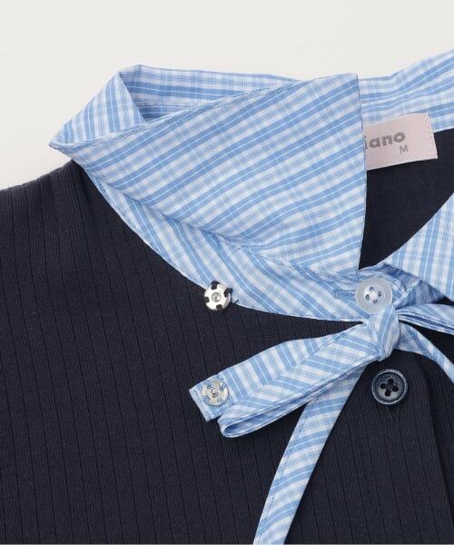 mezzo piano junior / メゾピアノジュニア Tシャツ | ドッキングレイヤードTシャツ | 詳細3