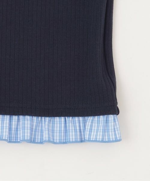 mezzo piano junior / メゾピアノジュニア Tシャツ | ドッキングレイヤードTシャツ | 詳細8